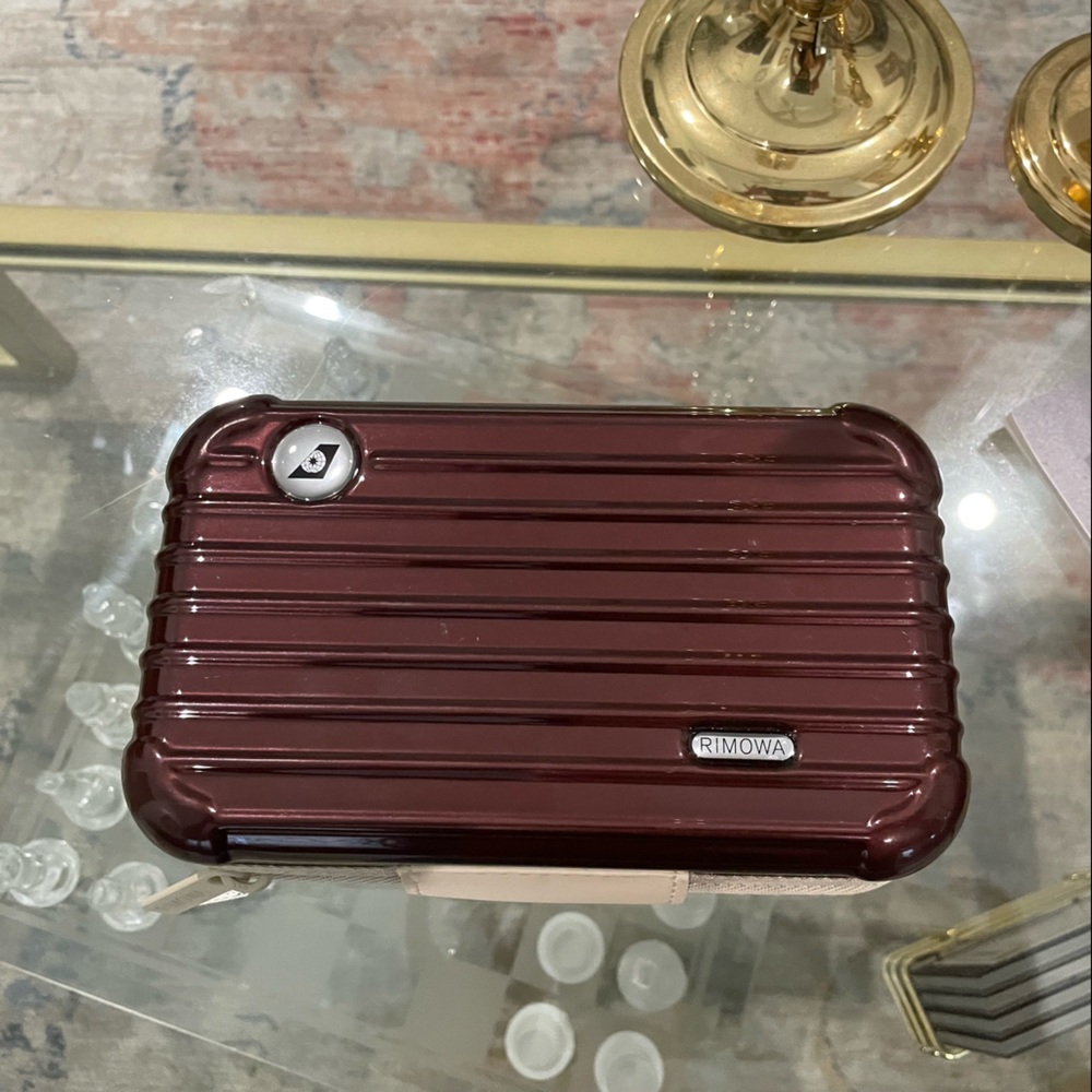 Burgundy Rimowa Cosmetics Bag Hard Shell